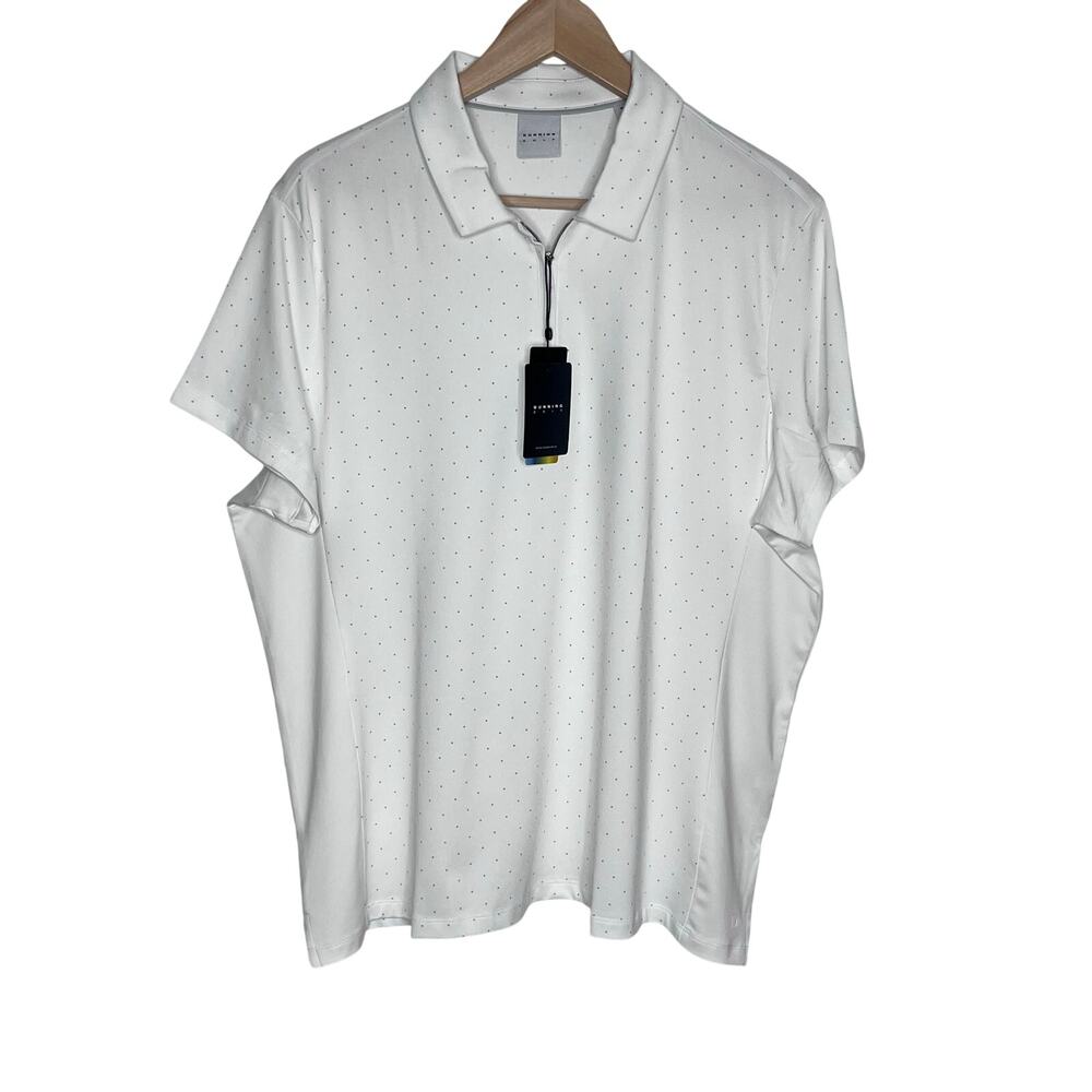 Dunning Golf NWT White Coolmax Performance Polo XXL
